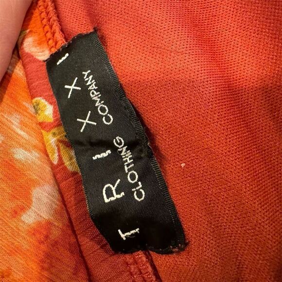 Trixxi Women's Red Floral Spaghetti Straps Romper Red Size L - Picture 5 of 9